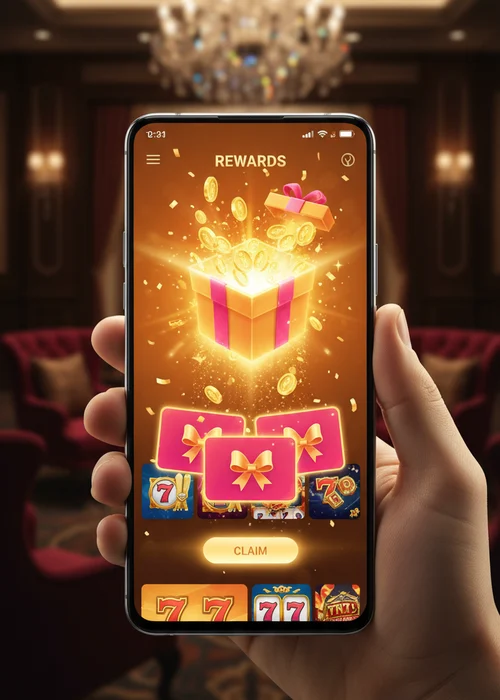 Mr Bonus Casino's welcome bonus banner, featuring a large golden coin stack, vibrant free spins icons, and the Mr Bonus character, symbolizing rich rewards.
